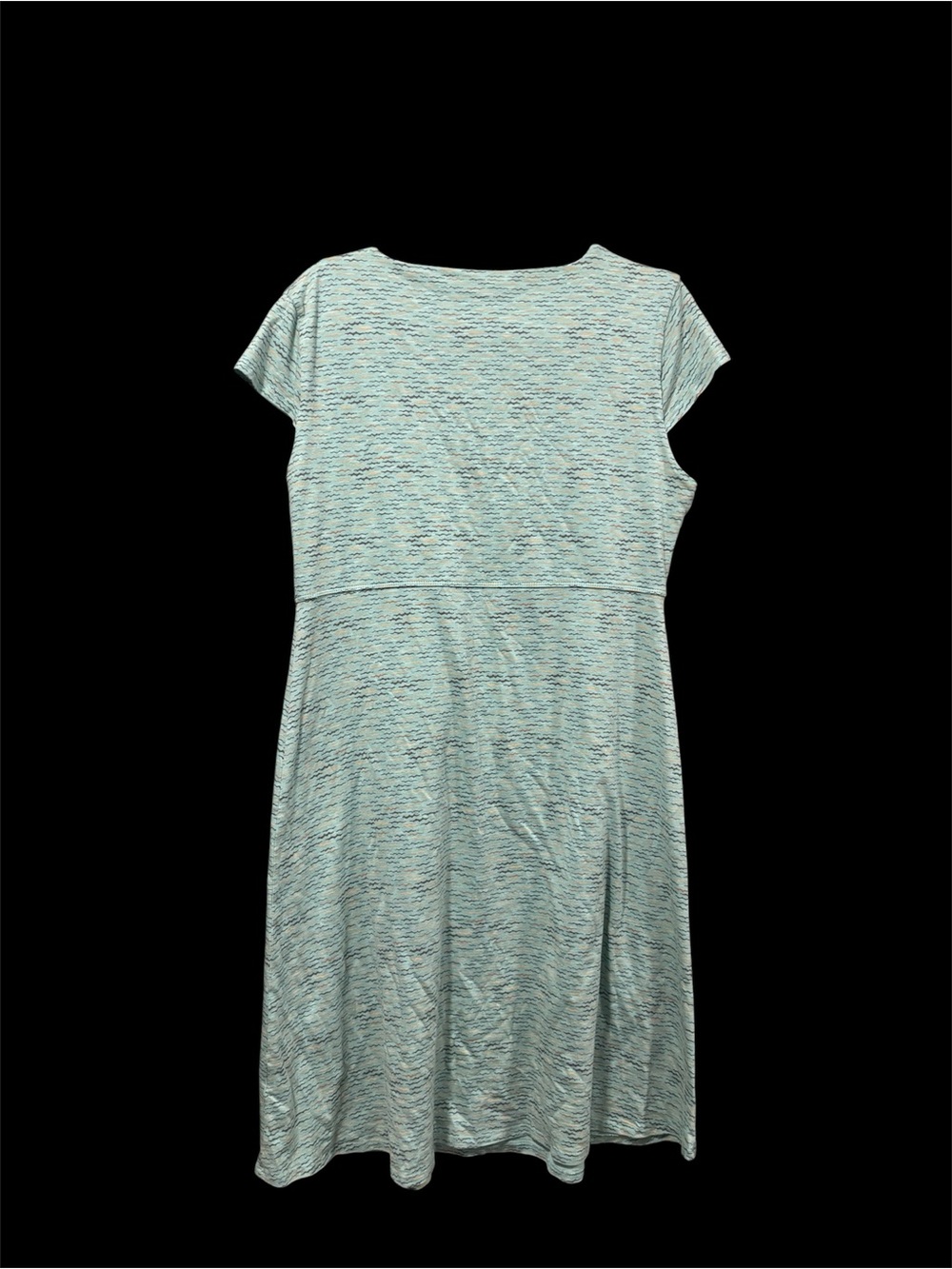 Toad & Co Organic Cotton blend Midi Coastal wave dress size Large - Picture 4 of 7